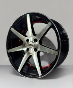 RINES 17X7 BARRENACION 4-100 COLOR BLACK MACHINE